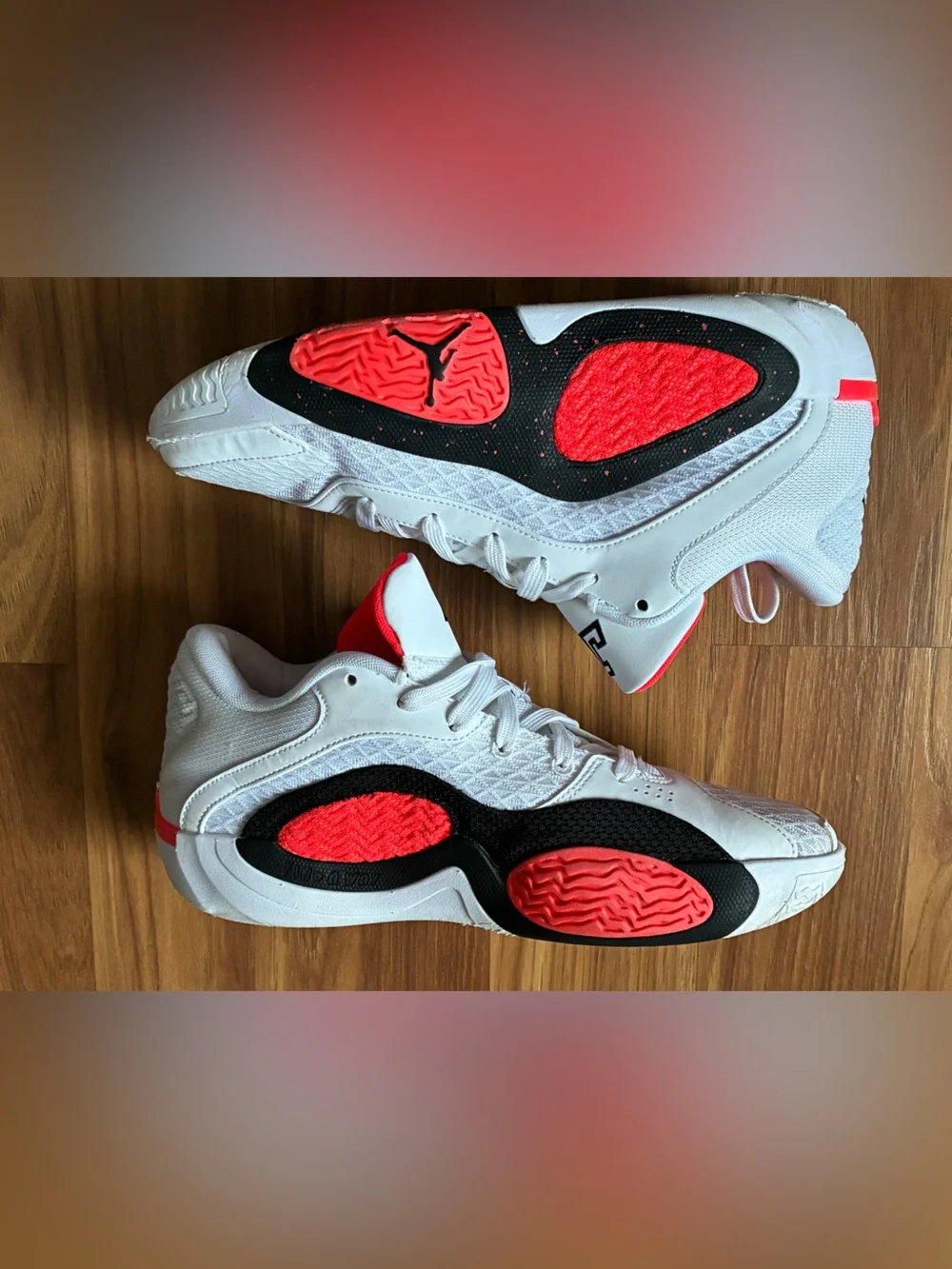 Nike Air Jordan Tatum 2 Red Cement Basketball Shoes Men's Size 8
